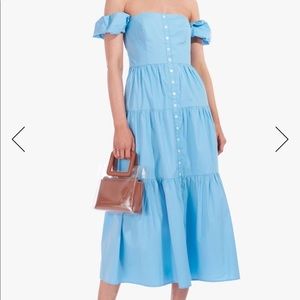 Staud Elio Dress in Angel Falls Blue